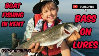 Unbelievable Bass Fishing from the Boat at Herne Bay and Reculver Kent Sea fishing UK [upl. by Ttereve40]