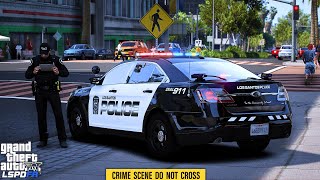 Playing As A Police Officer in GTA 5 LSPDFR City Patrol gta5 gta5mods lspdfr [upl. by Reivaz87]