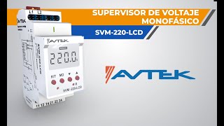 Supervisor de voltaje monofásico  SVM 220LCD [upl. by Morganica]