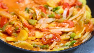 Fenchel Gemüse Rezept mal anders mit Tomaten und Kartoffeln in leckerer Tomatensoße ohne Béchamel [upl. by Eizus]