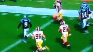 Redskins KR Andre Roberts Weaves Through Carolina Defense Takes Kick 99 Yards for TD [upl. by Eresed]