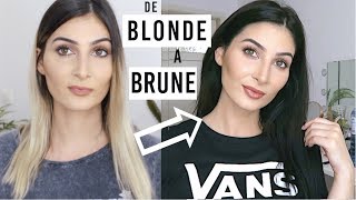 DE BLONDE A BRUNE EN DIRECT 😱 Colo à la maison 🏠 [upl. by Ricky698]