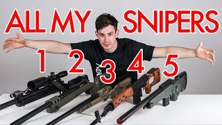 ALL MY SNIPER RIFLES  NOVRITSCH AIRSOFT GUN COLLECTION [upl. by Brownley]