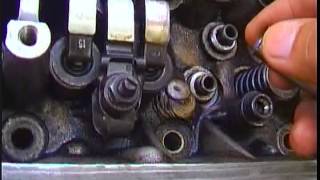 Valve seal replacing on toyota 2E enginempg [upl. by Seldon698]