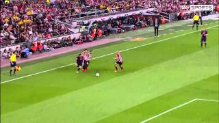 Messi Incredible Goal vs Athletic Bilbao  English Commentary [upl. by Odraode]