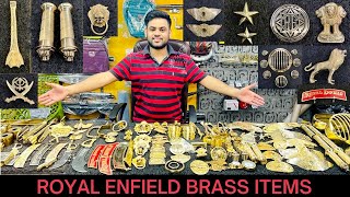 Royal Enfield Brass Items  Part2  A to Z Range of Brass Accessories  WhatsApp 9555798738 [upl. by Ernie]