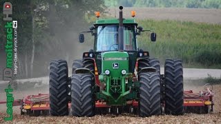 Tracteur Mythique  JOHN DEERE 4955 amp Väderstad Rapid A600S  Semis de Colza 2015 [upl. by Ahsoj]