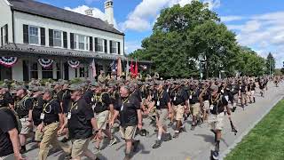 West Point Alumni Support Class of 2028 for March Back Parade from Cadet Basic Training 81224 [upl. by Ahsemal]