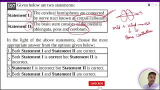 Statement I The cerebral hemispheres are connected by nerve tract known as corpus callosum [upl. by Berkow454]