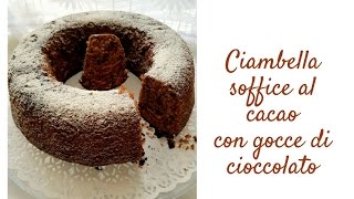 Ciambella soffice al cacao con gocce di cioccolato [upl. by Ulund246]