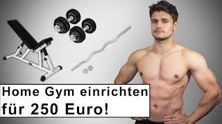 Home Gym für 250 Euro  Fitness Training zuhause  Kaufberatung [upl. by Genna]