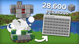 Minecraft Easy 5 Minute Cobblestone Farm  Fully Automatic [upl. by Icnarf]