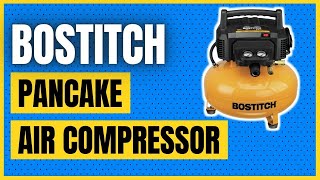 BOSTITCH Pancake Air Compressor OilFree 6 Gallon 150 PSI BTFP02012 [upl. by Onilatac439]