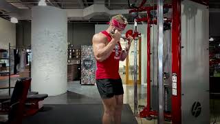 W Bar Cable Curls  Tricep Press Down Superset  MHV4 [upl. by Normie]