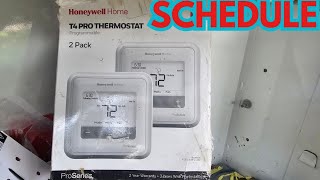 Honeywell Thermostat Scheduling T5 ampT6 Step by Step [upl. by Mendes]