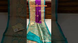 Banarasee handloom katan silk sarees [upl. by Niraj460]