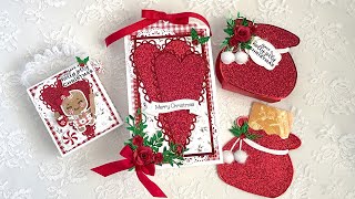 My Creative Time 144th Sneaky Peek 1  Santa Bag Large Scallop Prim Hearts mctdesignteam [upl. by Beeck]