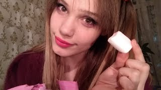 ASMR Eating Marshmallow Mukbang Whisper  АСМР Итинг Маршмэллоу МУКБАНГ ШЕПОТ [upl. by Navada36]