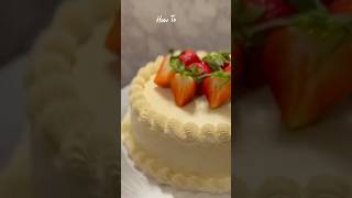 Holiday Cake Topped with Strawberries [upl. by Yldarb]