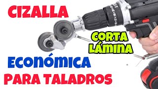 Cizalla pTALADRO Para Taladro Corta Lámina [upl. by Broder]