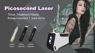 Pico Laser Machine 532nm 1064nm 755nm 1320nm [upl. by Annaeel690]