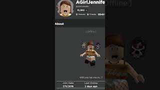 The Story Behind AGirlJennifer Roblox [upl. by Tnerual]