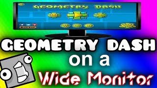 PLAYING GEOMETRY DASH ON A VERY WIDE 329 MONITOR [upl. by Arjan677]