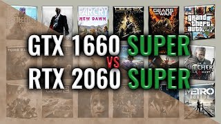 GTX 1660 SUPER vs RTX 2060 Super Benchmarks  59 tests [upl. by Delamare]