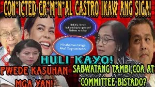 CONICTED CRMNAL CASTRO ANG SIGA SABWATAN TAMBICOA AT COMMITTE BISTADO PEDE KASUHAN HULI KAYO [upl. by Uthrop]