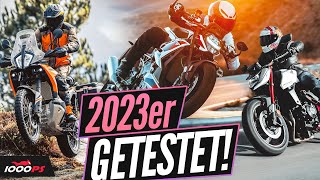 Motorrad Highlights 2023 schon gefahren BMW M 1000 R Honda Hornet KTM 890 Adventure [upl. by Morgun]