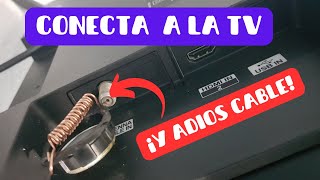 ANTENA TV CASERA IMANTADA👍👍👍 CONECTA Y ABRE CANALES DE TV DIGITAL✔✔✔ YA NO PAGUES CABLE TV GRATIS [upl. by Hourihan]