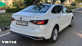 New Volkswagen Virtus 2023 🔥 Highline 10L AT TSi  Rs 1468L  Most Detailed Walkaround Review [upl. by Bevon]