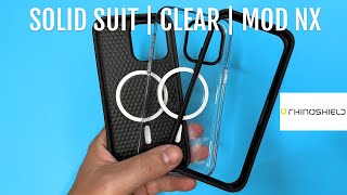 Which Is The Best Rhinoshield Case Clear Case  Solid Suit  Mod NX [upl. by Gregoor]