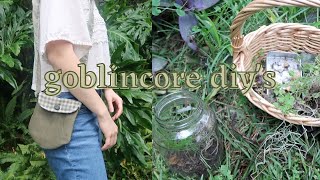 GOBLINCORE DIYS  cottagecore fairycore goblincore fall aesthetic diys [upl. by Burck]