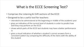 The ECCE Screening Test and How to Use It [upl. by Stacia548]