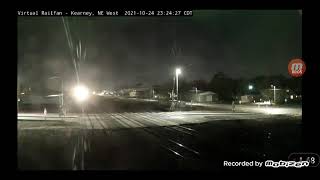 union Pacific train on virtual railfan cam in Kearney NE [upl. by Rehprotsirhc885]