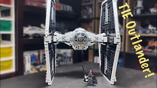 Lego Star Wars Moff Gideon Tie Outlander MOC [upl. by Llenrahs]