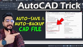 AutoCAD Tricks  AUTOSAVE file in AutoCAD  sv File in AutoCAD  Automatic save AutoCAD [upl. by Ailecec]