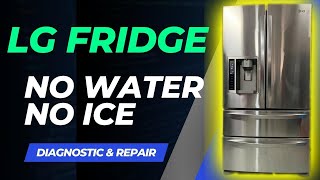 LG Fridge  Ice and Water Not Dispensing FIX [upl. by Falconer515]