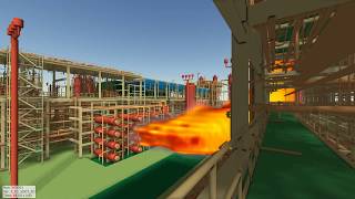 A Simulation of a Jet Fire Incident on an Onshore Facility with FLACSFire [upl. by Neroc]