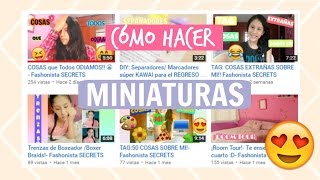 Como hacer MINIATURAS para tus videos ♥ sin programas Fátima Lozano [upl. by Jalbert]