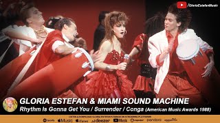 Rhythm Is Gonna Get You  Surrender  Conga American Music Awards 1988 [upl. by Atiuqat]