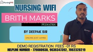 SKIN ASSESSMENT OF NEWBORN BIRTH MARKS  PEDIA BY DEEPAK SIR [upl. by Anaylil610]