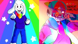 Underfresh Sans And Storyshift Asriel  Stronger Than You Duet [upl. by Htebarual]