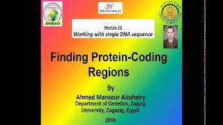 Module3 Lec7 Finding Protein Coding Regions [upl. by Noble]