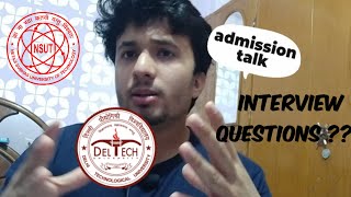 2024 Interview questions for MBA in DTU NSUT IGDTU COLLEGE [upl. by Nuahsel943]