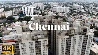 Experience the BEST Aerial Views of Chennai India in 4K [upl. by Platt]