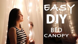 DIY Easy Bed Canopy  Room Decor  Varsha Chauhan [upl. by Ferri]