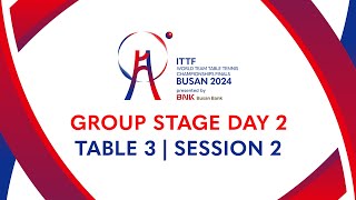 LIVE  T3  Day 2  ITTF World Team Table Tennis Championships Finals Busan 2024  SLO vs SGP M [upl. by Bernstein198]