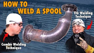 How to Weld a Pipe Spool  TIG and STICK Welding [upl. by Mharg]